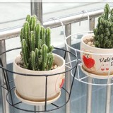 鐵藝中式圓形花架-一組2個 顏色：黑、白 隨機出 市價一個$99