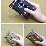 口愛風格3層拉鍊零錢包(3個)