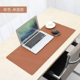 超大皮革抗菌耐磨桌墊 -咖