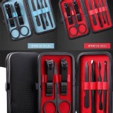 超質感❤簡約不鏽鋼霧黑指甲修剪7件套組 市價一套70元 一組兩套