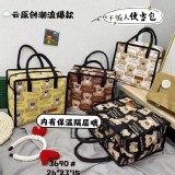 小熊印花鋁箔保溫提袋（黑）缺色隨機能接受再下單 市價一個💰199