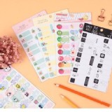 卡通手寫🌺防水標籤貼（一卡25小張*4卡）*2