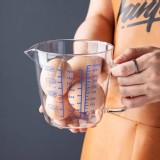 透明耐熱加厚手柄刻度量杯