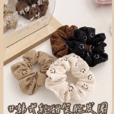 韓式輕甜笑臉髮圈一組5個