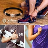 Lachino 負離子磁石防靜電手環（黑）