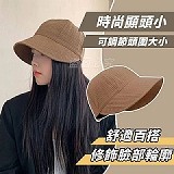 小臉款💜華夫格漁夫帽 白色