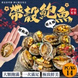 帶殼鮑魚14pc效期:2025.06.10 重量:1000g(包冰) 產地:中國