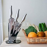 🔪【半藏】一體成型420不鏽鋼刀具4件組