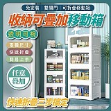 ✨收納可疊加移動箱【雙門加大款】