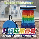 🌈螺旋伸縮彩虹摺疊椅