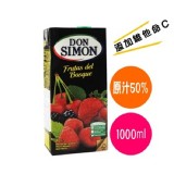 西班牙【DON SIMON】原裝果汁-紅莓(1000ml) 買一送二＜共3瓶＞