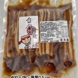 台全珍豬-調味豬五花燒烤片 規格：400g/包產地：台灣