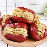 頂級紅棗夾核桃500g/棗想核你在一起 嚴選新疆6~7cm特大紅棗夾4片核桃