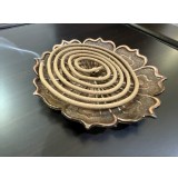 👉古銅色2way蓮花香座（線香、盤香適用）