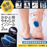 日本comolife後腳跟舒緩疲勞柔軟鞋墊2入