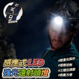 感應式LED強光遠射頭燈一個