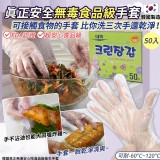 韓國真正無毒安心吃食品級衛生手套 50入/盒