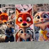 瘋狂動物城聯名造型毛巾5入組