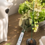 綠管管線香-4管＋蓮花底座 (1管約30支線香)