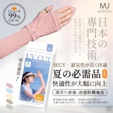 沐海藍/日本正品 MUKUYA(ムクヤ)- 冰感防曬袖套(一雙)