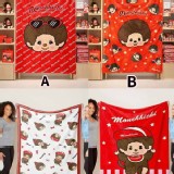 A｜愛心墨鏡款 / 蒙奇奇 Monchhichi 法蘭絨毛毯