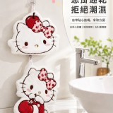 A小櫻桃KT / 珊瑚絨可愛卡通掛式擦手巾