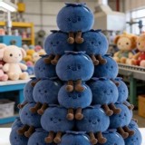 藍莓好運絨毛吊飾10cm/個 特價：$45