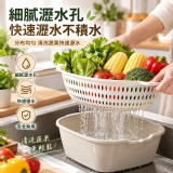 雙層蔬果瀝水籃六件組