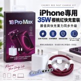 櫻桃紅高顏值35W快充組
