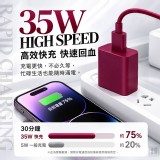 質感酒紅35W 極速快充套裝組