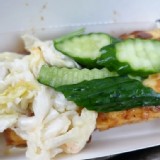 炭烤臭豆腐一串(泡菜+小黃瓜)辣味