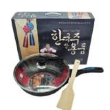 韓國麥飯石32CM不沾炒鍋三件組【只有1組】