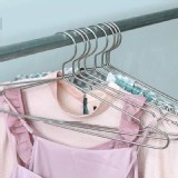 不鏽鋼凹槽衣架(10入一組)