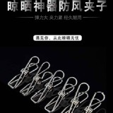 不鏽鋼實心彈簧衣夾(20入一包