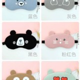 可愛搞怪冷熱兩敷遮光卡通眼罩 A.淺藍色