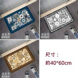 摩洛哥硅藻泥防滑軟地墊 A.藍色