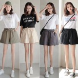 寬鬆百搭棉麻短褲 Z.灰色-XL碼 特價：$75