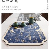 中國風隔熱防燙瀝水墊