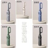 環扣全自動折叠晴雨傘 C.霧霾藍