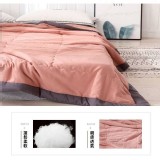 日式馬卡龍水洗綿可機洗涼被 C.粉色