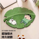 卡通小新造型硅藻地墊 A.芭蕉葉款