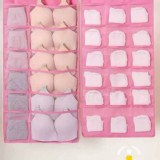 多功能內衣雙面收納掛袋 C.粉色