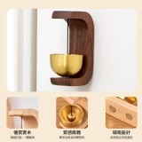 黃金萬兩 招財木作開運門鈴 B.胡桃木色
