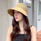 日系復古赫本風遮陽防曬帽 C.卡其