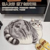 軟綿綿大肥貓仿羊絨地墊 A.狸花