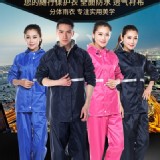 加厚加內襯 摩托車兩件式雨衣套裝-藏藍色