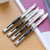 不鏽鋼斜口美工刀 - 5支組