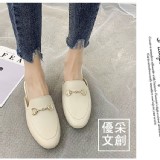 2020新款ins網紅仿真穆勒低跟鞋- B米白