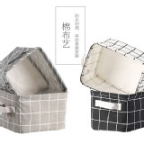 棉麻布藝收納籃