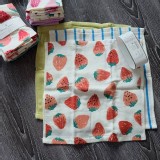 2020年出口日本草莓季全棉方巾